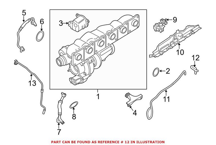 BMW Vacuum Hose Genuine BMW Genuine BMW 11657605416